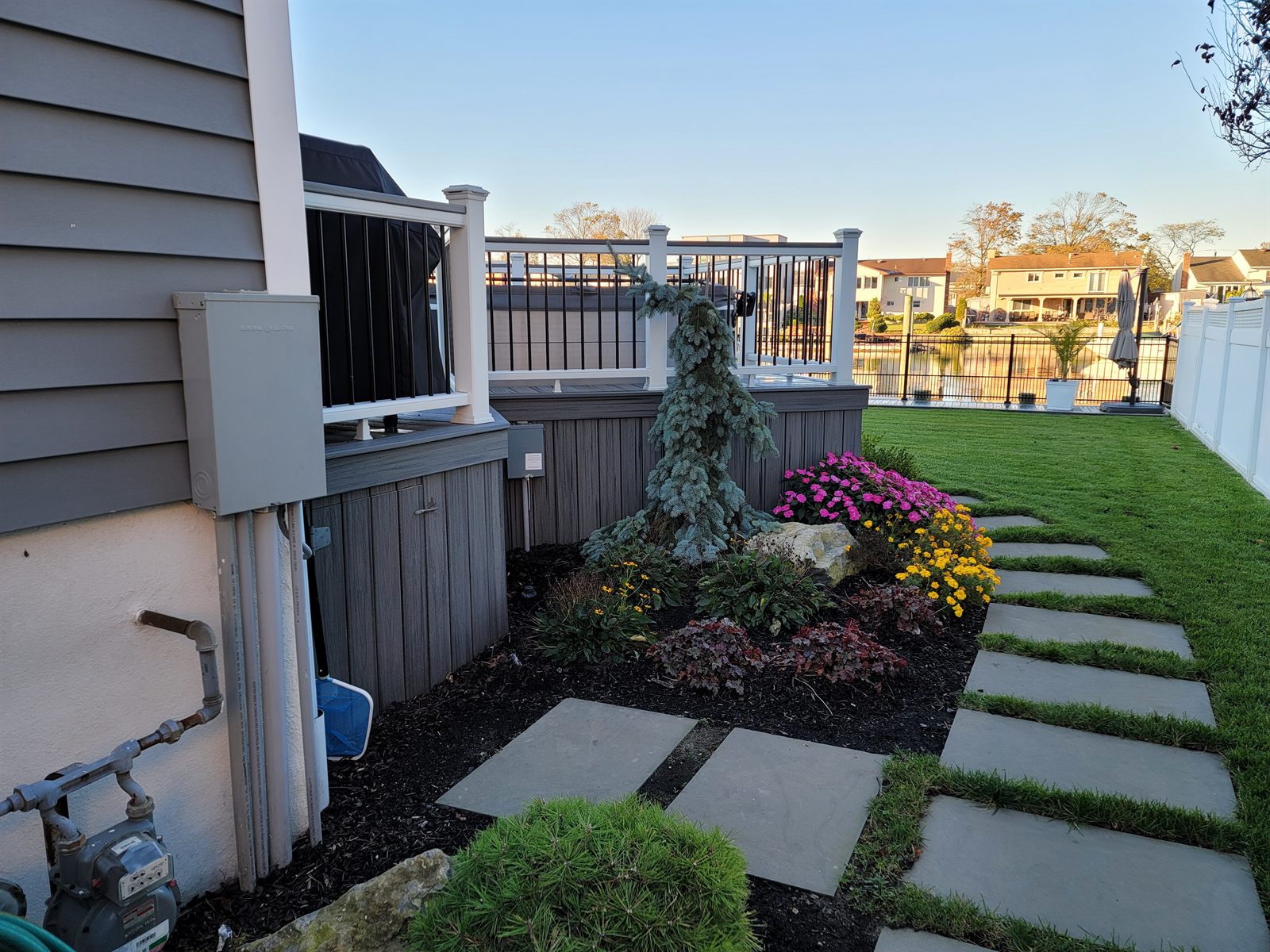 Custom deck built by Level Line in Bellmore, NY — view 2