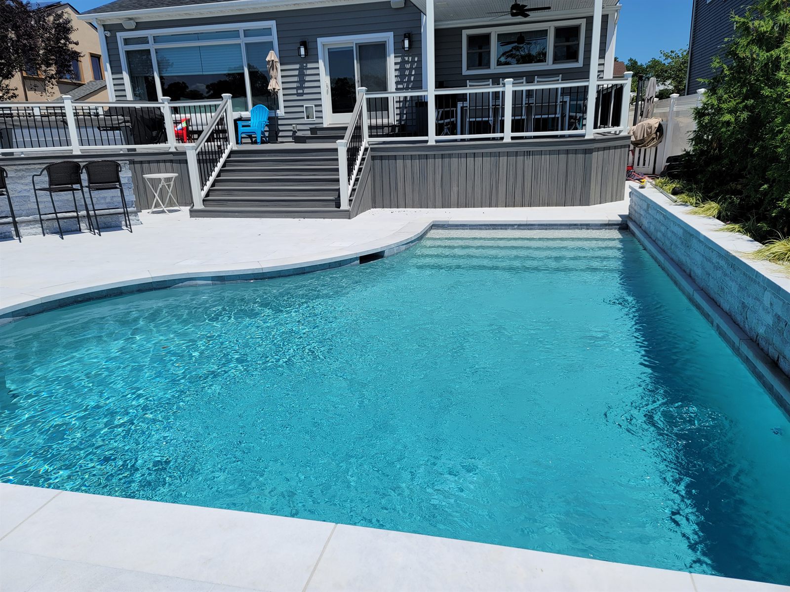 Custom deck built by Level Line in Bellmore, NY — view 5