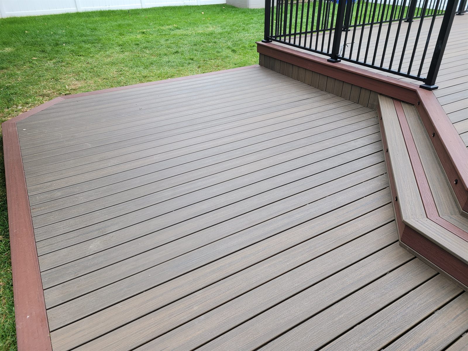 Custom deck built by Level Line in North Merrick, NY — view 1