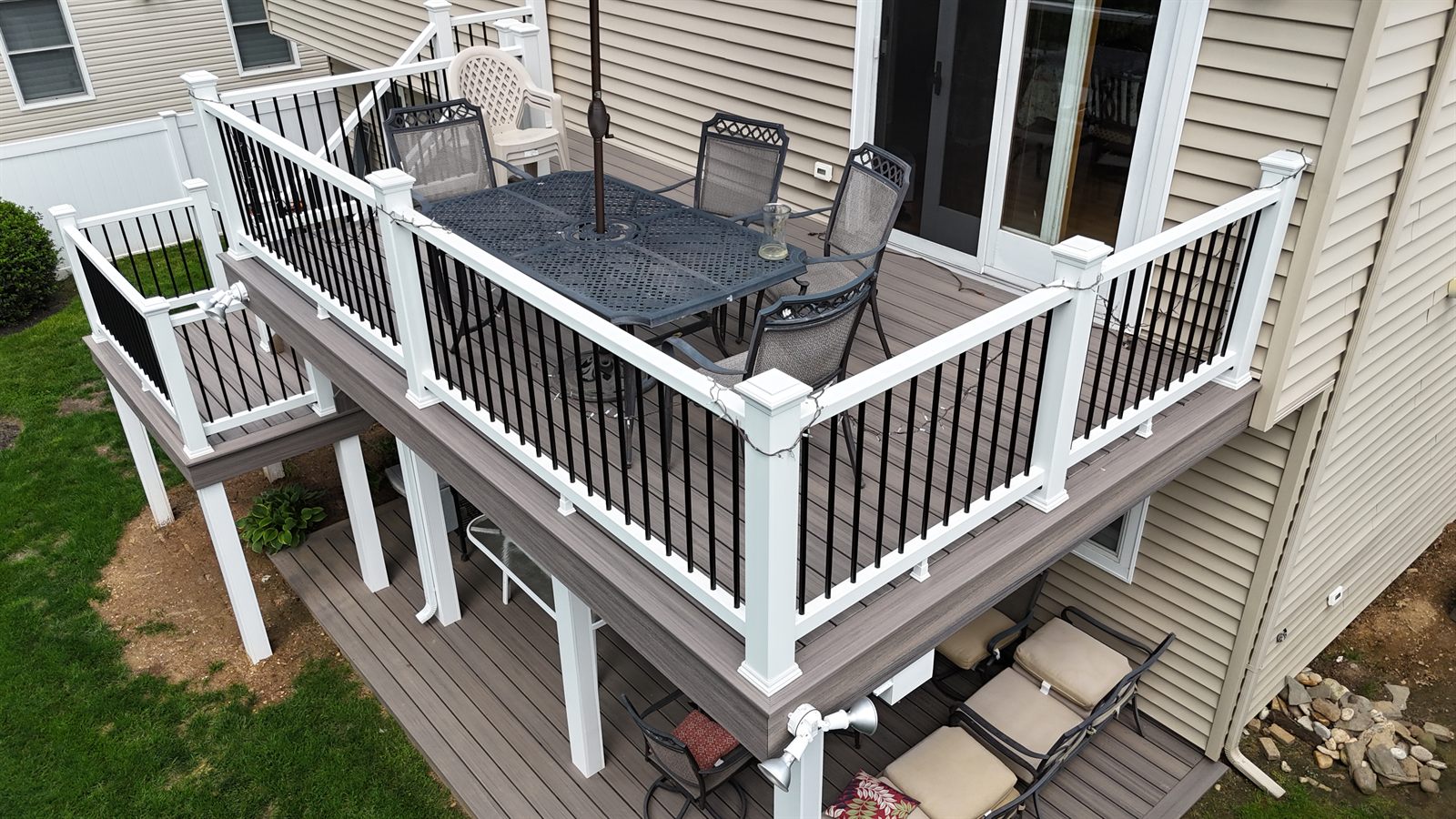 Custom deck built by Level Line in Wantagh, NY — view 3