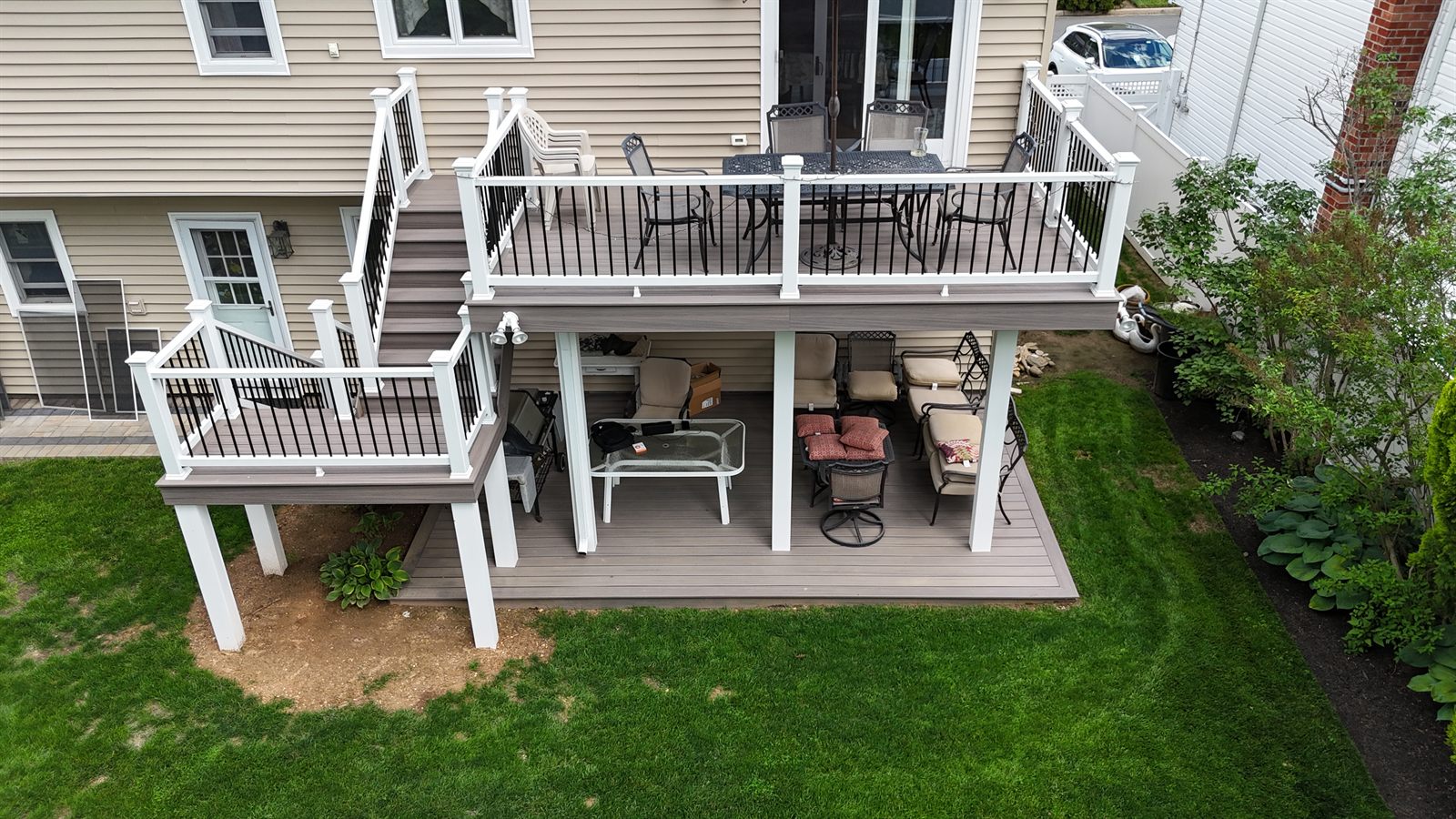 Custom deck built by Level Line in Wantagh, NY — view 4