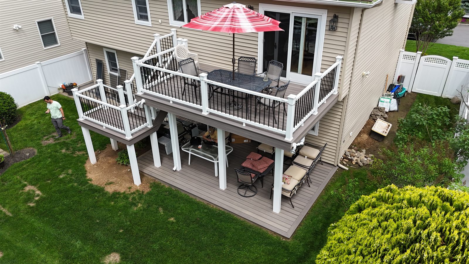 Custom deck built by Level Line in Wantagh, NY — view 5