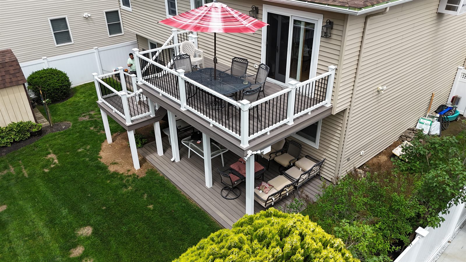 Custom deck built by Level Line in Wantagh, NY — view 6