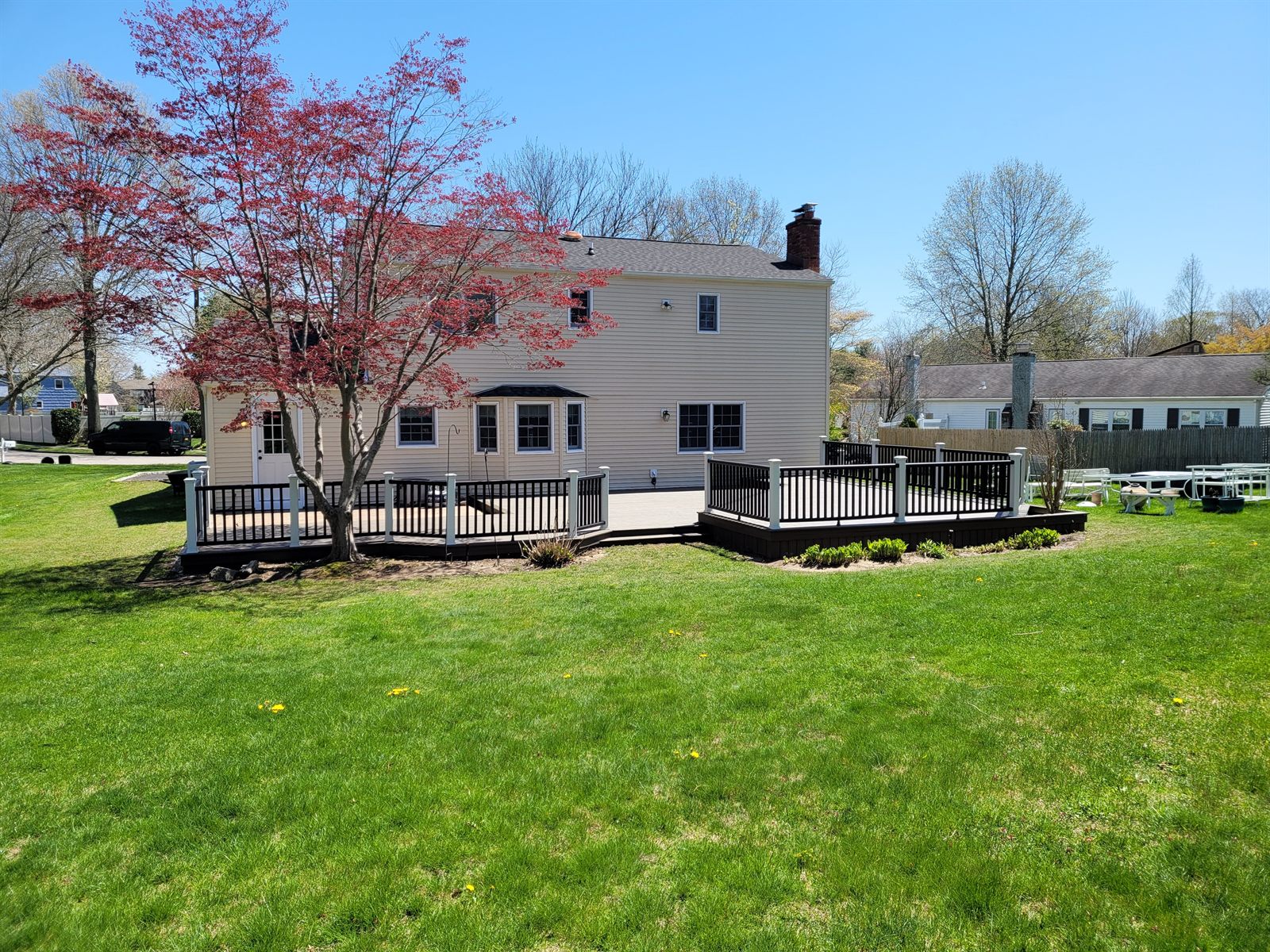 Custom deck built by Level Line in Wheatley Heights, NY — view 1